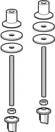 Actual product image Geberit GE Befestigungsatz, zu 123555 und 123655 Befestigungsatz zu 123555 und 123655