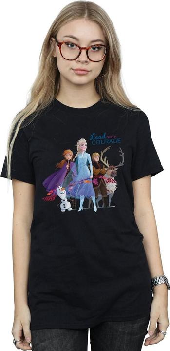 Immagine prodotto Disney Frozen 2 Lead With Courage Maglietta Ampia Donna (XL)