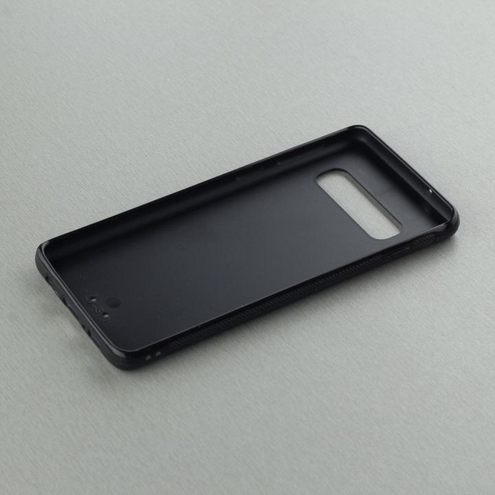 Produktbild PhoneLook Hülle Silikon schwarz Halloween 2023 rose and skeleton (Samsung Galaxy S10+)