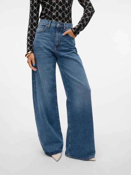 Immagine prodotto Vero Moda VMELINA Super High Rise Weiter Beinschnitt Jeans Weit geschnitten (25)