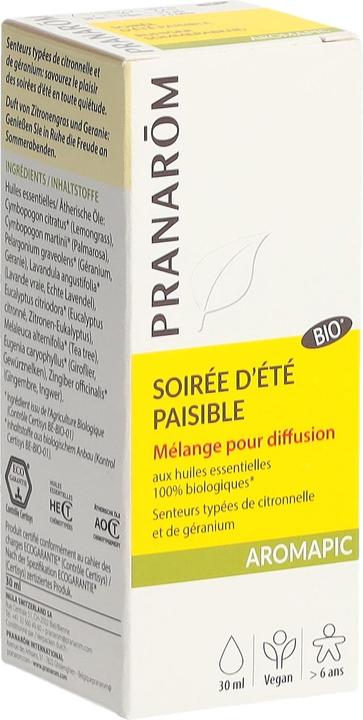 Immagine prodotto Pranarom AROMAPIC - Duftöl-Mischung "Friedlicher Sommerabend" Bio (Latte corpo, 30 ml)