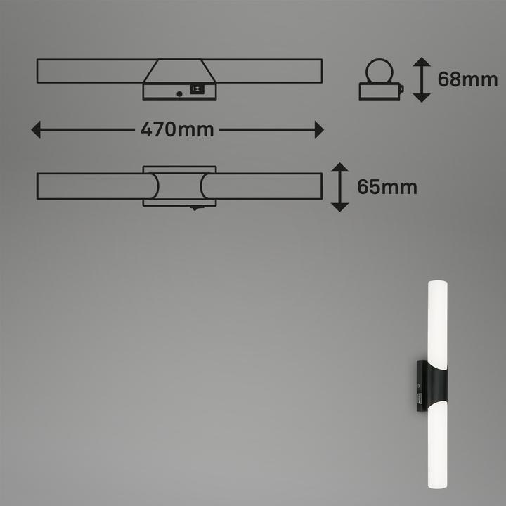 Actual product image Briloner LED bathroom light (1300 lm)