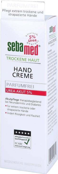 Actual product image Sebamed Dry Skin Fragrance Free Hand Cream Urea 5%, 75 ml Cream (75 ml)