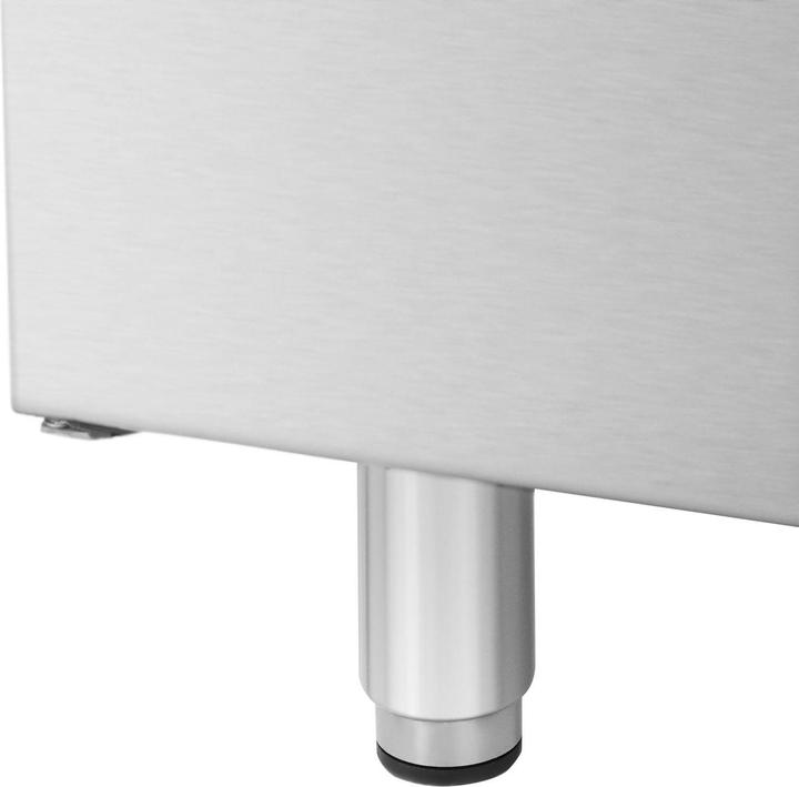 Produktbild Royal Catering Elektro-Grillplatte mit Unterschrank 5,4 kW geriffelt 50 - 300 °C Edelstahl (5.40 kW)
