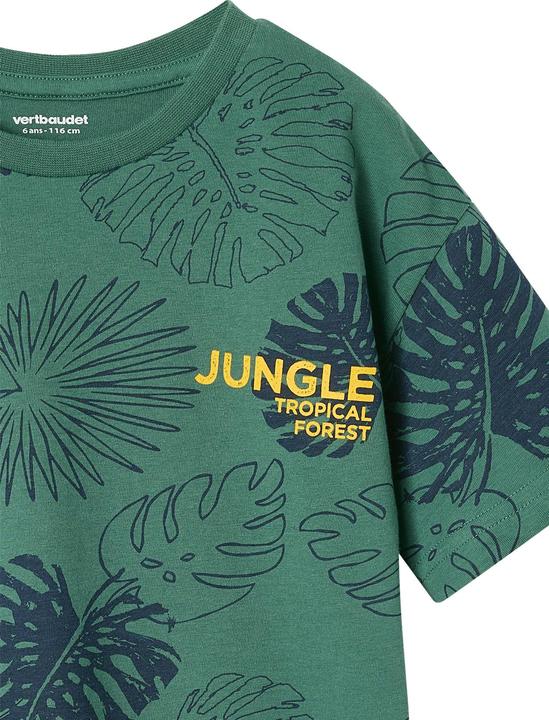 Immagine prodotto Vertbaudet Jungen T-Shirt mit grafischem Dschungelprint, Recycling-Baumwolle (86)