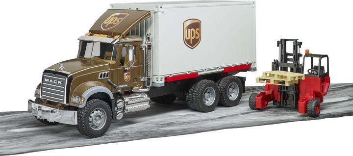 Actual product image Bruder Mack Granite UPS logistics truck