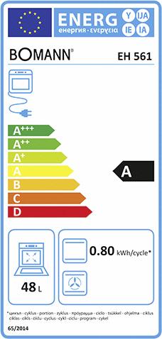 Energie-Label Bomann EH 561