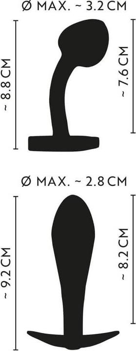 Productafbeelding Anos Metalen Butt Plug Set Regenb