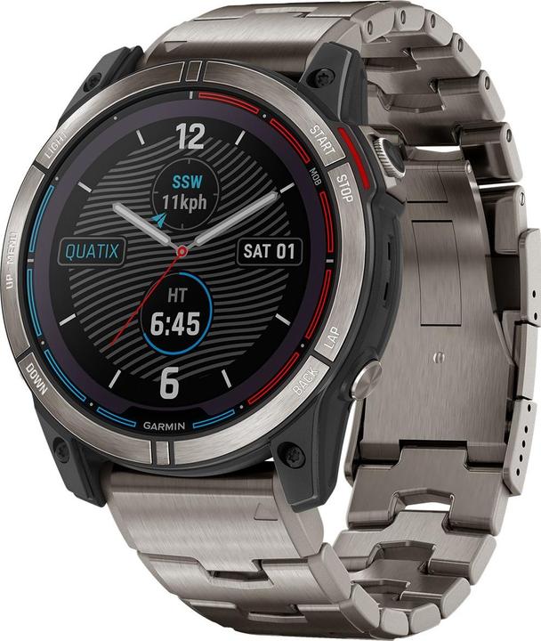 Image du produit Garmin quatix 7X Sapphire Solar Titan" GPS Marine Smartwatch (51 mm)