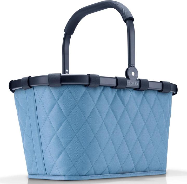 Actual product image reisenthel carrybag frame rhombus blue - Sturdy shopping basket with lots of storage space and practical