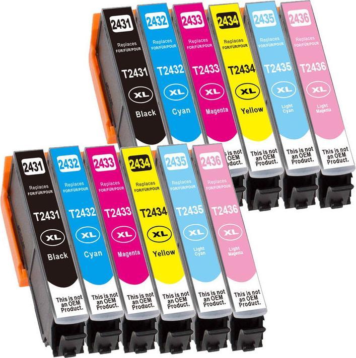 Produktbild Hermex Kompatible Tintenpatrone XL für Epson Expression Photo XP-750 (M, Y, BK, C, PC, PM)