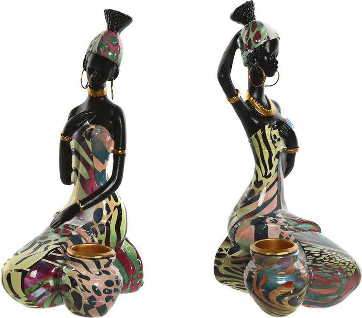 Produktbild Esprit Deko-Figur Home Bunt Afrikanerin 9 x 7 x 16,5 cm (2 Stück)