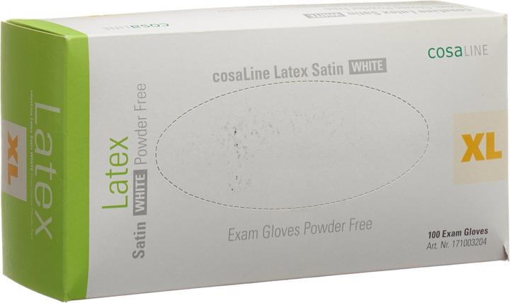 Actual product image CosaLine Examination Gloves Latex Satin white powderfree (XL)
