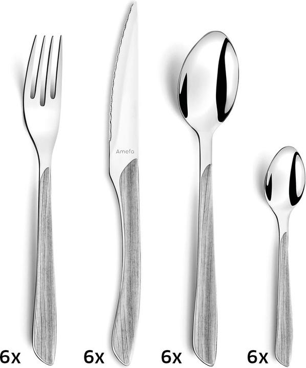 Actual product image Amefa Eclat Nature (24 Piece, Cutlery set)