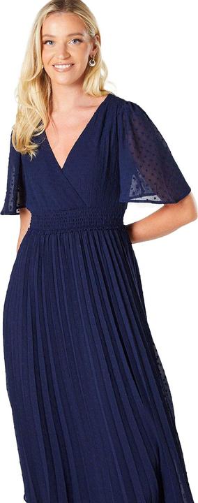 Immagine prodotto Dorothy Perkins Vestito Midi Plissettato Avvolto Donna (34 D)