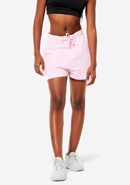 Image du produit Domyos Short femme coton avec poche - 520 rose clair (3XL)