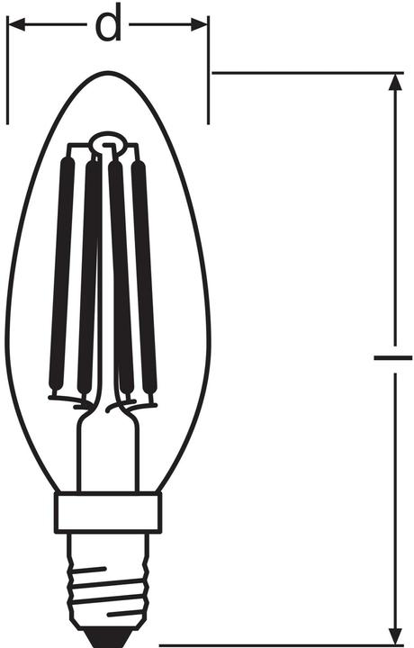 Actual product image Osram Star Classic B (E14, 6 W, 806 lm, 1 x, D)