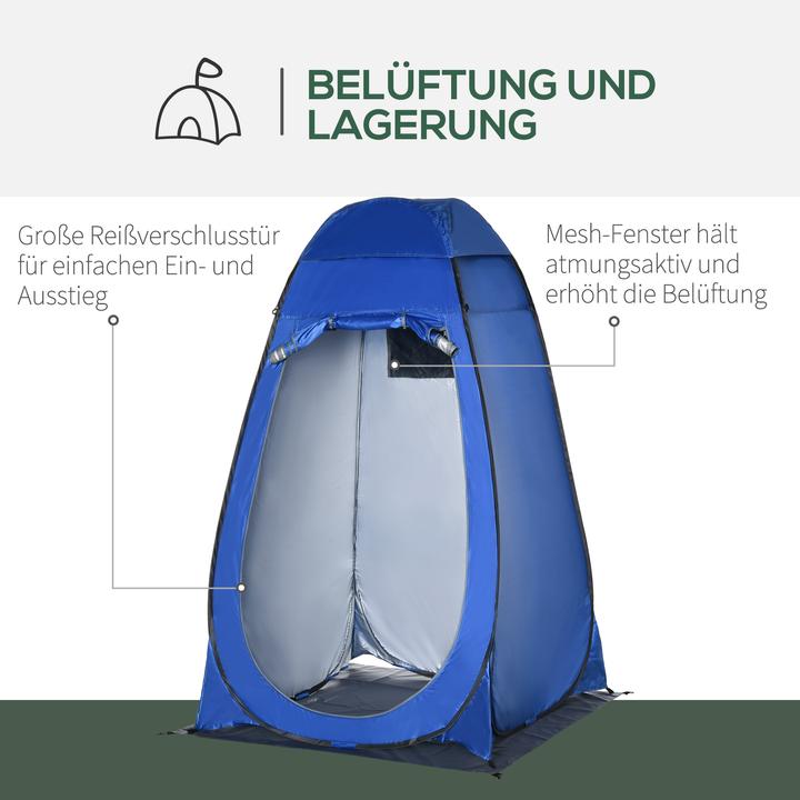 Actual product image Outsunny Shower tent with carrying bag (1.47 kg, 1 person)