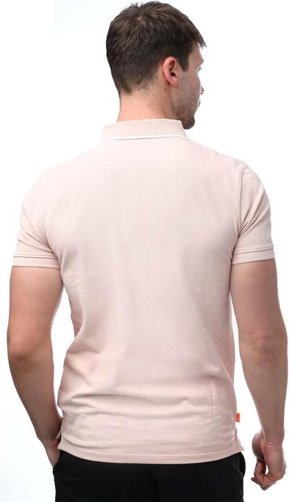 Actual product image Timberland Mens Printed Short-Sleeved Polo Shirt (S)