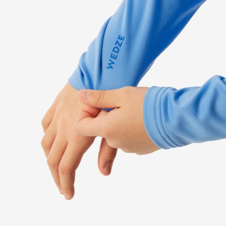 Produktbild Wedze Skiunterwäsche Funktionsshirt Kinder hoher Kragen - BL 500 blau (116)
