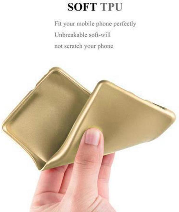 Actual product image Cadorabo TPU Matt Metallic Cover (Motorola Moto G4 Plus, Motorola Moto G4)
