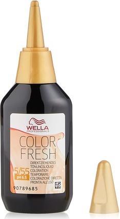 Actual product image Wella Color Fresh (5/55 Light Brown Mahogani Intensive)