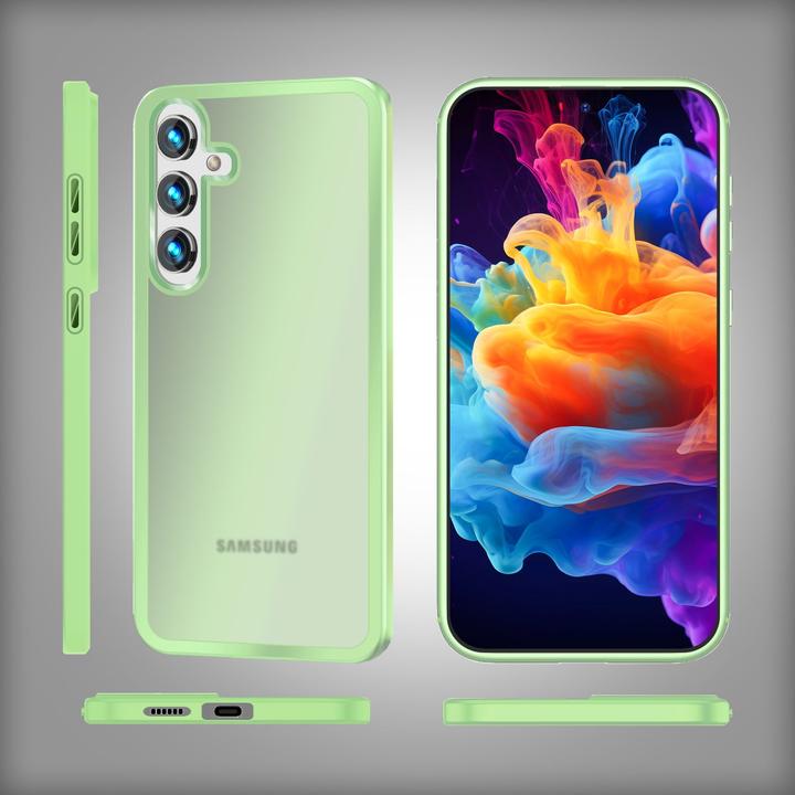 Produktbild Nalia Semi-Transparente Hybrid Hülle mit Schutzrahmen (Samsung Galaxy S24)