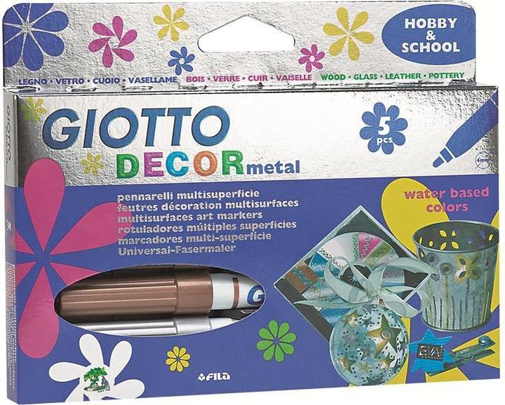 Image du produit Giotto Feutre de coloriage 'Decor Metal (6 x)
