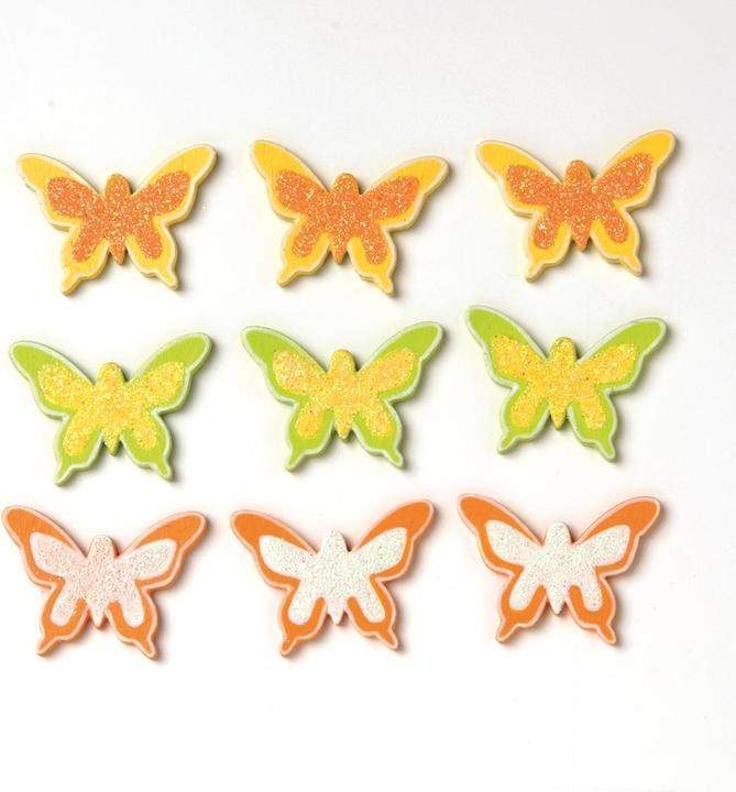 Actual product image Glorex Scatter parts butterflies 9pcs plywood