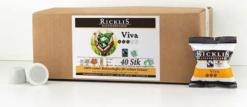 Immagine prodotto RickliS Kaffeerösterei Viva (40 x Porta.)