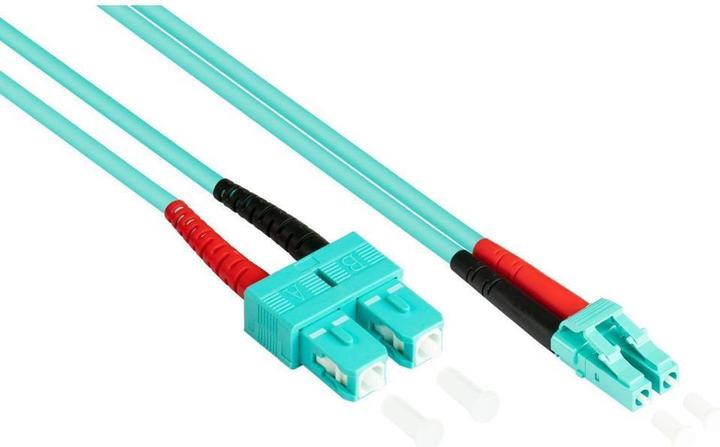 Kabelmeister Câble patch Fibre optique duplex OM3 (multimode, 50/125) LC/SC, LSZH, pôles interchangeables, 20m (20 m)
