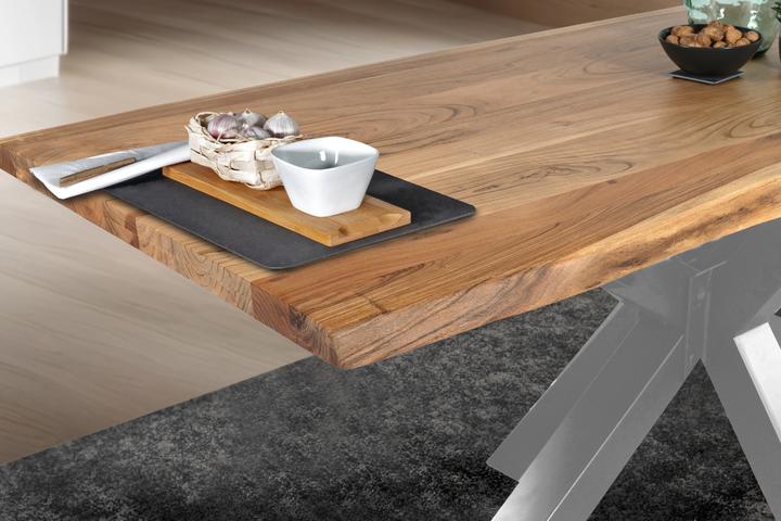 Actual product image SAM TIM Baumkante massiv Akazie (260 x 100 x 77 cm)