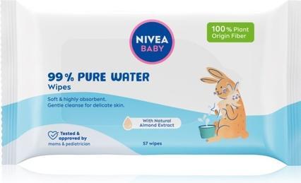 Image du produit NIVEA Lingettes humides Baby Pure Water 57 pcs.