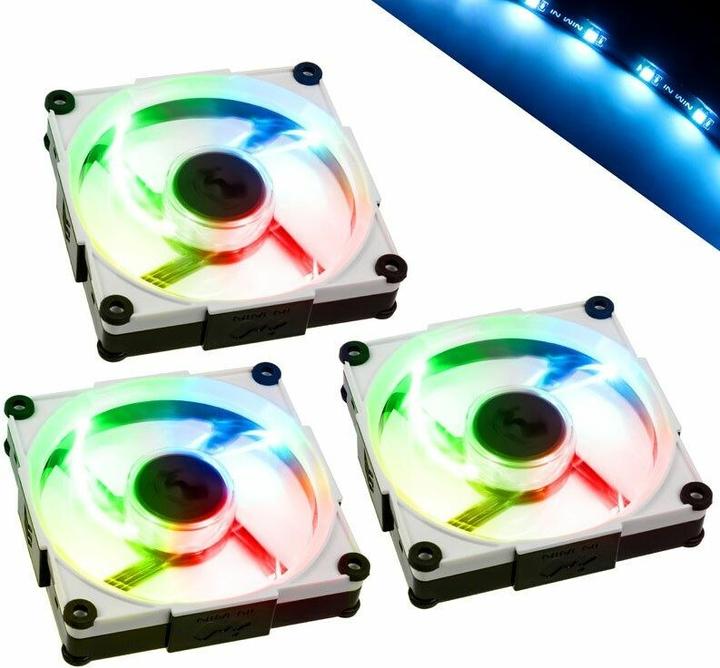 Produktbild In Win Aurora RGB-LED Lüfter, 120mm, 3er Set (120 mm, 1 x)