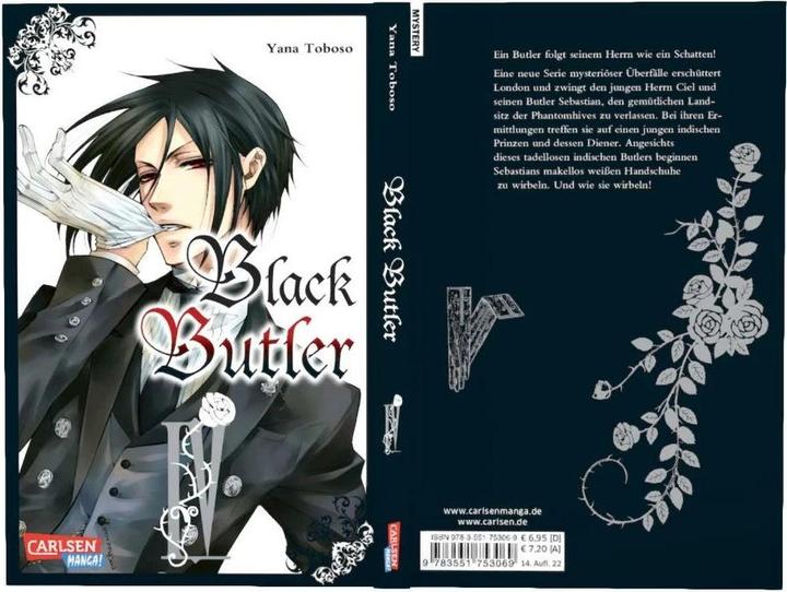 Immagine prodotto Black Butler, Band 4 (Tedesco, Yana Toboso, 2010)