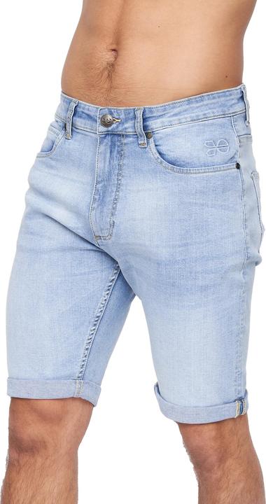 Actual product image Crosshatch Mens Tonwin Denim Embossed Shorts (38)