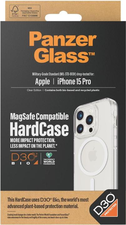 Actual product image PanzerGlass HardCase MagSafe (Apple iPhone 15 Pro)