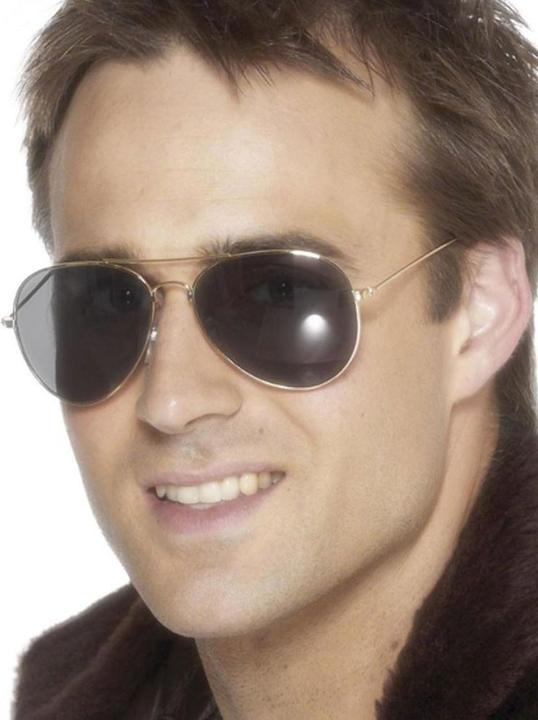 Produktbild Smiffys Brille Aviator/Pilot, gold