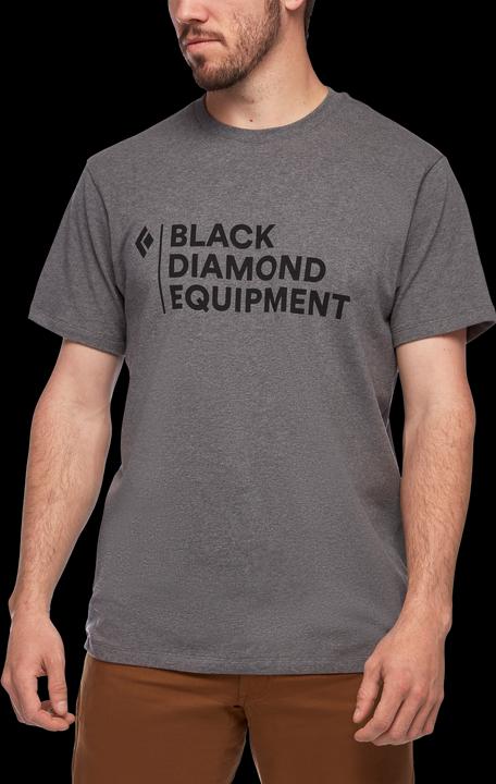 Actual product image Black Diamond Stacked Logo T-Shirt (S, XL)