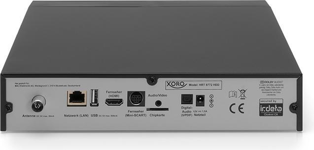 Actual product image Xoro HRT 8772 HDD (DVB-T/T2, DVB-C, Hard drive)
