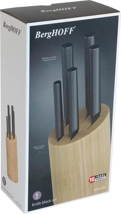 Immagine prodotto BergHoff Set di coltelli con coltello in boro da 6 pezzi, nero