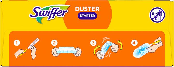 Actual product image Swiffer Staubmagnet Starterset Griff + 3 Tücher (4 pcs.)