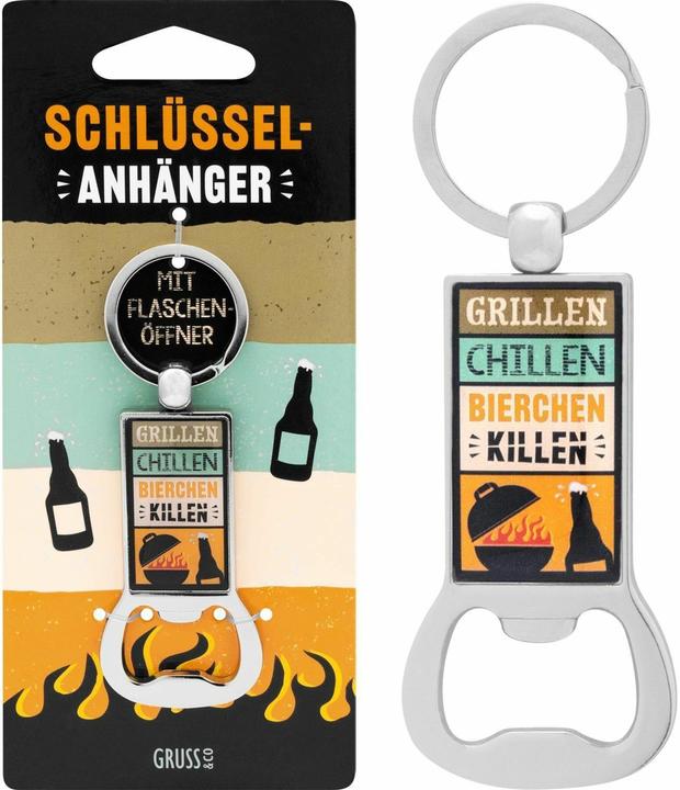 Immagine prodotto Sheepworld GRUSS & CO Flaschenffner Motiv 'Grillen, Chillen, Bierchen killen'