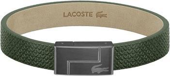 Immagine prodotto Lacoste Bracciale in pelle verde Monogram Leather 2040186 - Lunghezza: 17,5 cm (17.50 cm)