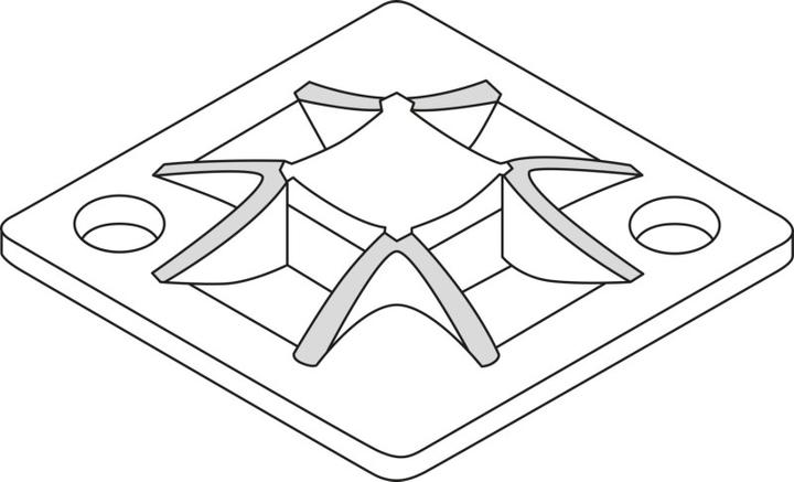 Actual product image HellermannTyton Q-mount 30 x 30 mm (30 mm, 100 pcs.)