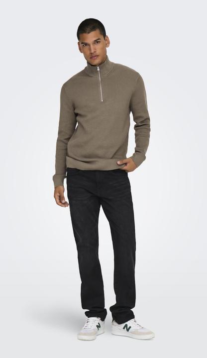 Produktbild Only & Sons Normal geschnitten Hoch geschlossen Pullover Strickpullover (XXL)