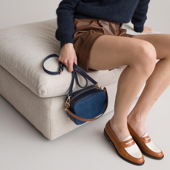Actual product image La Redoute Collections Leather moccasins (42)