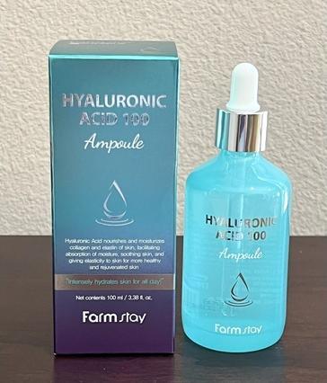 Image du produit Farm Stay Nouvelle ampoule Hyaluronic Acid 100 Hydratation intense de la peau Soins de la peau coréens
