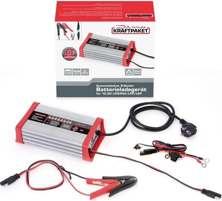 Image du produit Dino KRAFTPAKET LifePo4 20A 136342 Chargeur de voiture 12V (12V, 20 A)