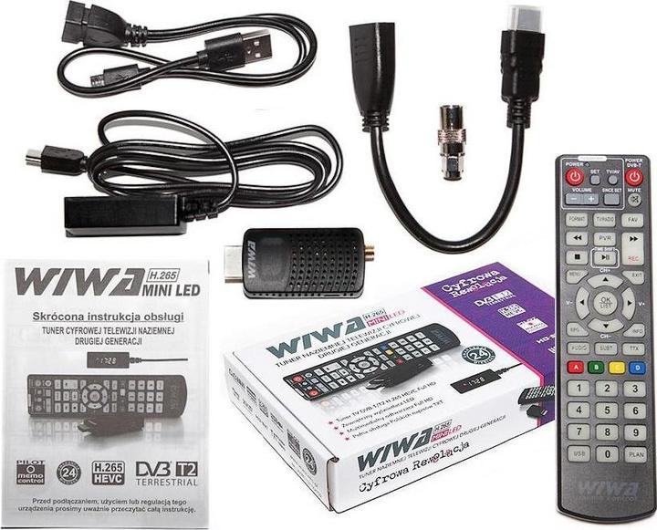 Actual product image Wiwa TUNER DVBTT2 H265 MINI LED (DVB-T2, DVB-T)